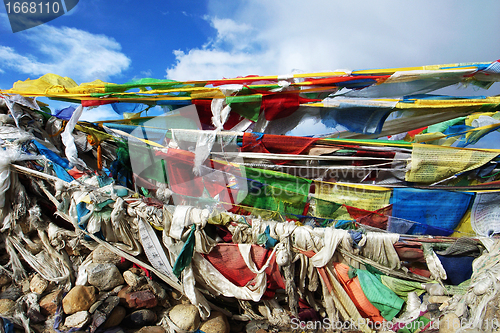 Image of Colorful prayer flags