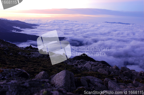 Image of Cloudscape at sunrise