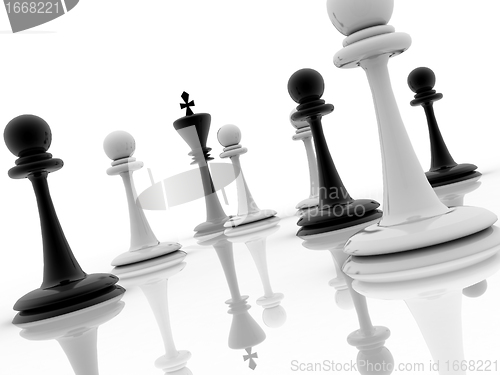 Image of chess piece advising to strategic behavior 