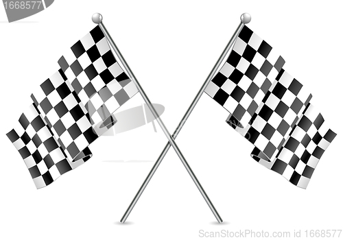 Image of Racing Checkered Flags Finish