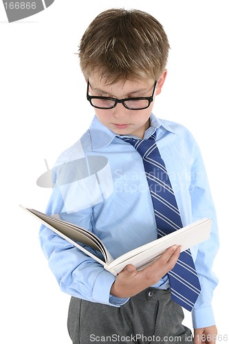 Image of Student reading or studying