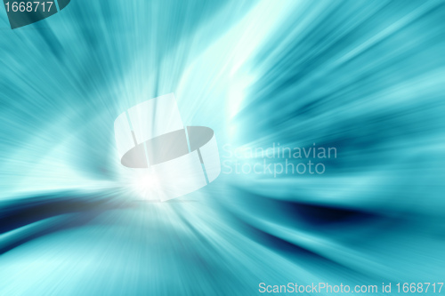 Image of abstract zoom blue