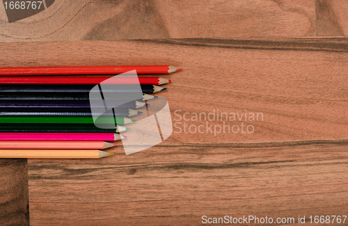 Image of Colorful pencils background