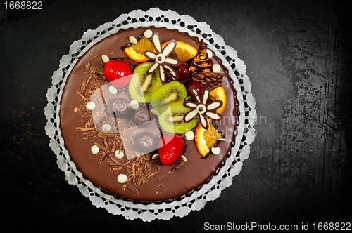 Image of Delicious dessert on plate