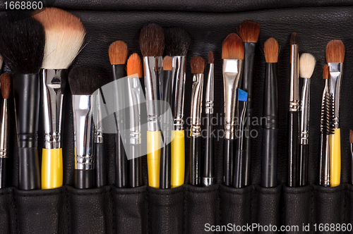 Image of Closuep of makeup tools