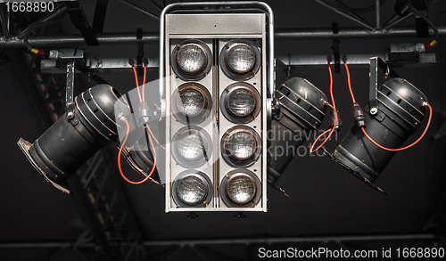 Image of Modern stage lights