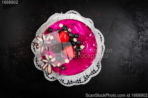 Image of Delicious dessert on plate