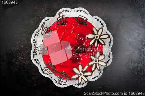 Image of Delicious dessert on plate