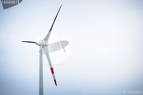 Image of Air turbine against sky outdoors