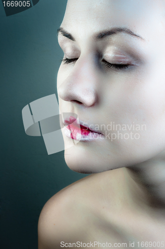 Image of Conceptual makeup on a woman