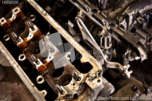 Image of Motor block of a car