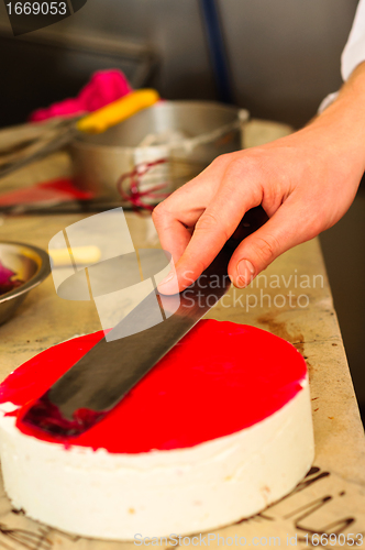 Image of Hand of a confectioner