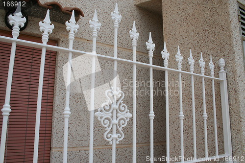 Image of Fence in white metal