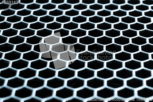 Image of abstract metallic grid