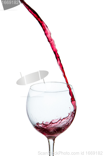 Image of pouring red wine 