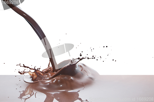 Image of pouring chocolate