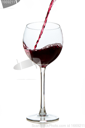 Image of pouring red wine 