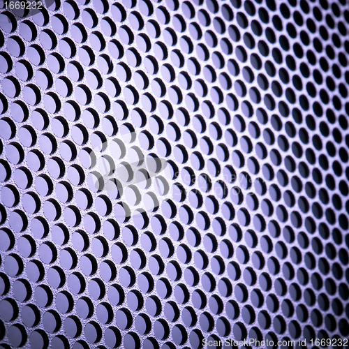 Image of abstract metallic grid