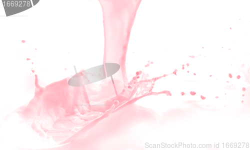 Image of strawberry milk splash