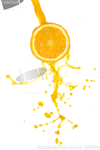 Image of orange juice splash