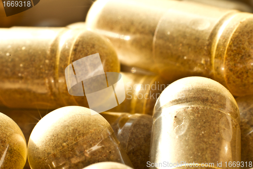 Image of medical capsules