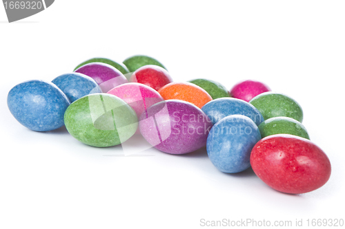 Image of easter eggs isolated