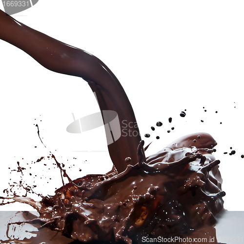 Image of pouring chocolate