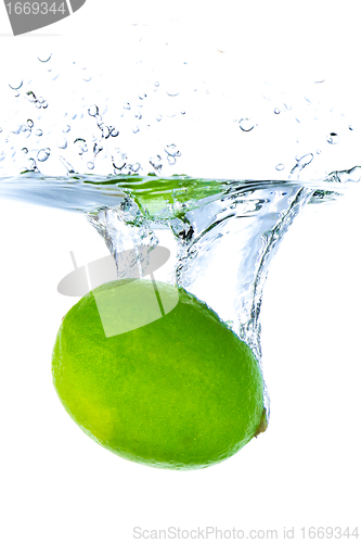 Image of lime splashing