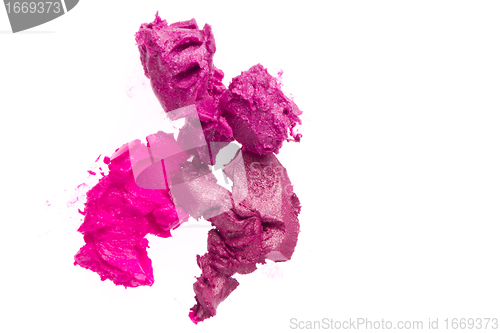 Image of scraps of lipstick