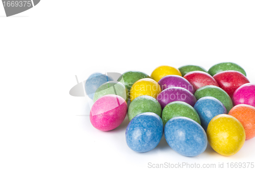 Image of easter eggs isolated