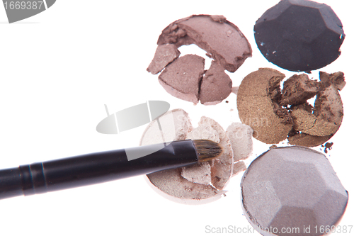 Image of multicolored crushed eyeshadows