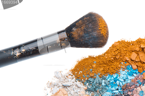 Image of set of multicolor crushed eyeshadows