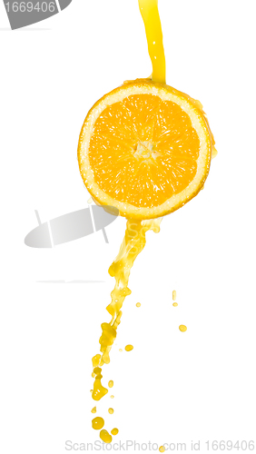 Image of orange juice splash