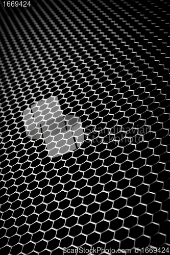 Image of abstract metallic grid