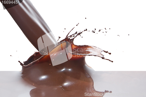 Image of pouring chocolate