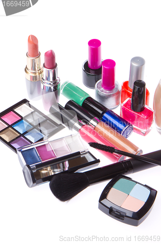 Image of set of cosmetic products