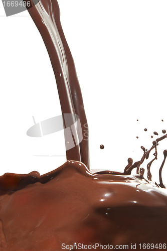 Image of pouring chocolate