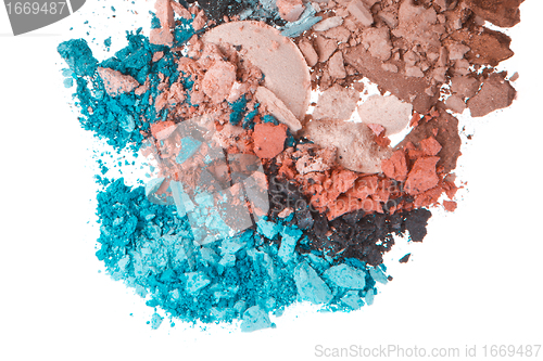 Image of set of multicolor crushed eyeshadows