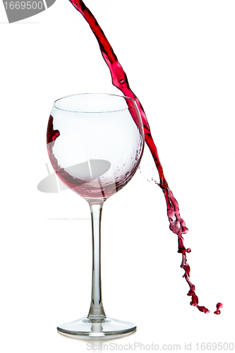 Image of pouring red wine 