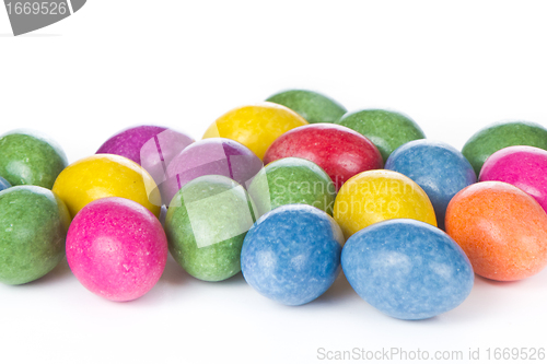 Image of easter eggs isolated