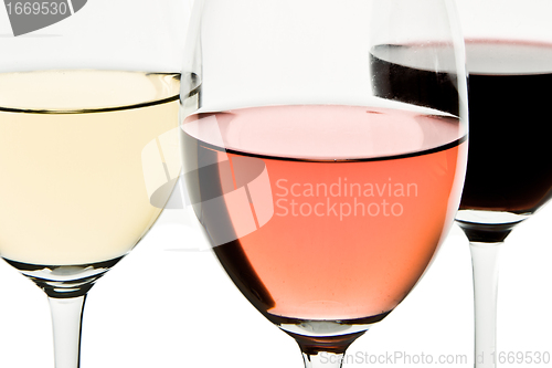 Image of three wine glasses