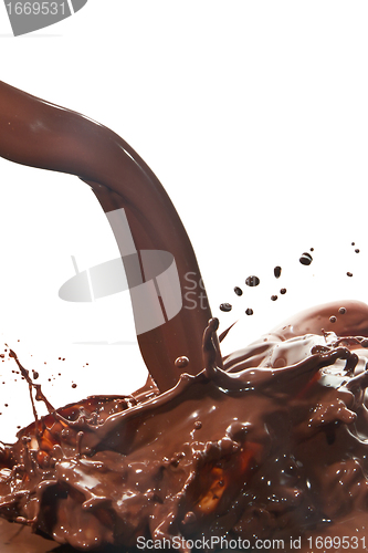 Image of pouring chocolate