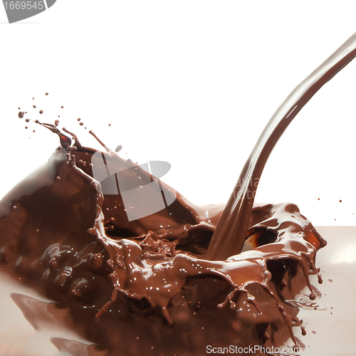 Image of pouring chocolate