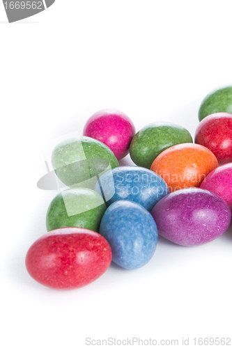 Image of easter eggs isolated