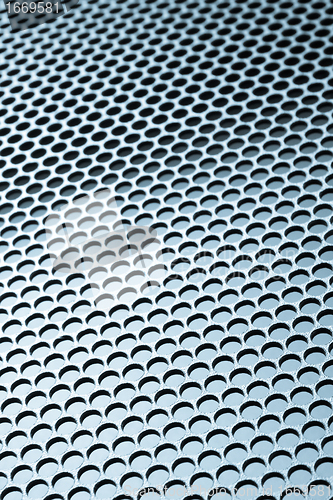 Image of abstract metallic grid