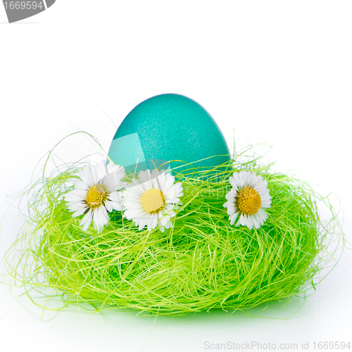 Image of easter egg in nest