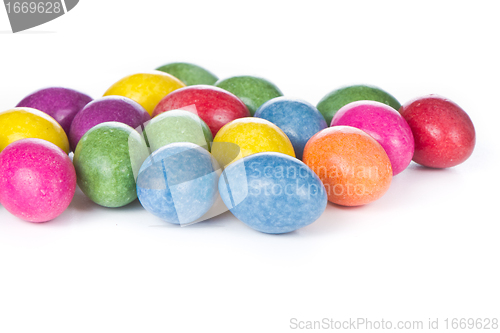 Image of easter eggs isolated