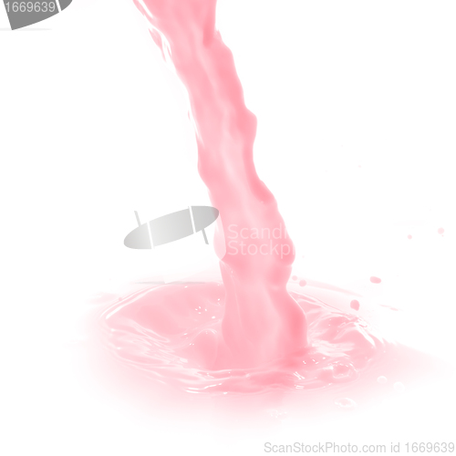 Image of strawberry milk splash