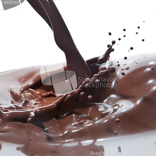 Image of pouring chocolate