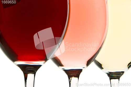 Image of three wine glasses